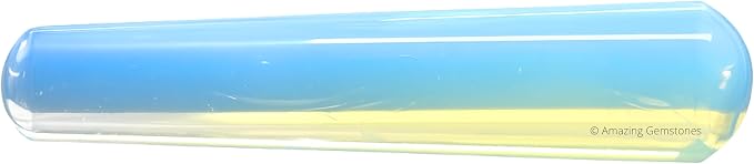 Amazing Gemstone Opalite Crystal Wand Massage Stick - Pelvic Wand Gua Sha for Adults - Crystals and Healing Stones Massage Wands for Adults Gifts (Smooth)