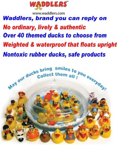 Mallard Rubber Ducks - Family Bathtub Ducks That Float Upright, Perfect for Birthdays & All Departments
