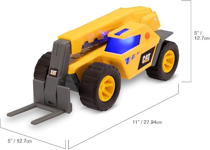 CAT Construction Toys, Future Force Telehandler Toy, with Lights and Sounds, Ages 3 and Up