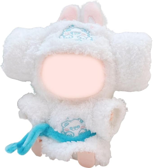Clothes for 15/17cm Doll (No Doll), Fashion Outfit Set - Headscarf + Bathrobe, Cute Dress Up Accessories (Bathrobe)