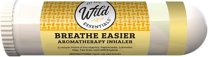 Wild Essentials Healthy 6 Pack of Aromatherapy Nasal Inhalers Made with 100% Natural, Therapeutic Grade Essential Oils to Help Keep You Refreshed and feelling Your Best