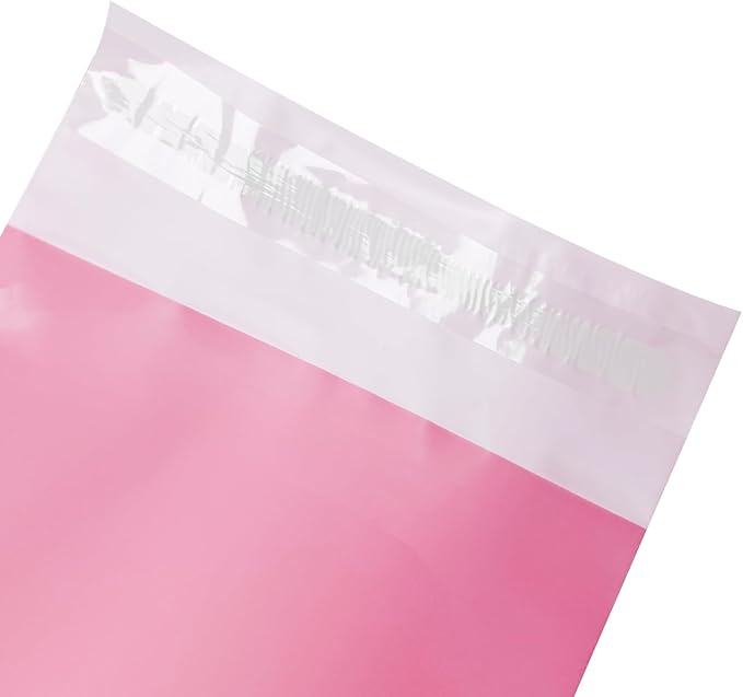 Disposable Sanitary Bags, 100 Pcs, Pink, Self-sealing, Odor-proof, Rectangular, Plastic, 10" x 6" Bags for Feminine Hygiene, Personal Waste, or Pet Waste