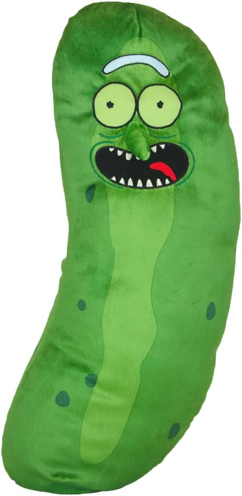 Franco Collectibles Pickle Rick And Morty Adult Swim Super Soft Plush Cuddle Pillow Buddy, One Size, (100% Officially Licensed Product)