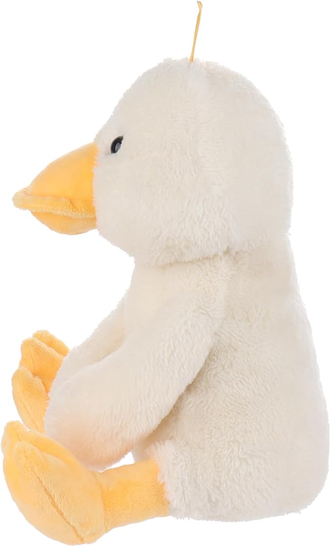 Apricot Lamb Toys Plush White Velvet Duck with Thin Foot Stuffed Animal Soft Cuddly Perfect for Kids