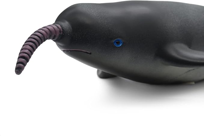 SmilerSmile Simulated Ocean Big Animal, One pc 15Inch Soft Filled Rubber Sea Educational Toys (Narwhale)