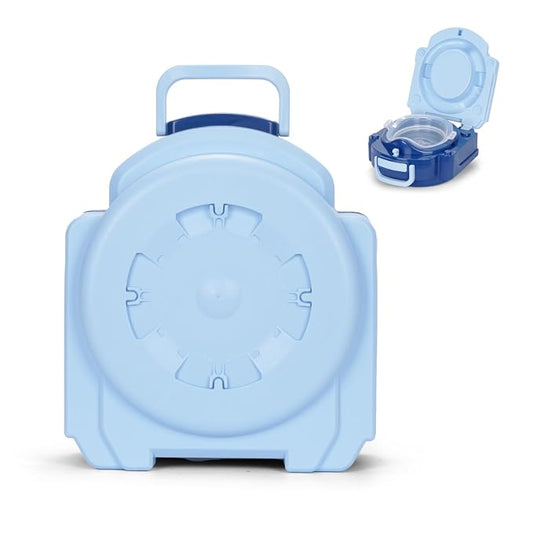 Baby Carry Potty,Portable Potty for Toddler Kids Travel,Toddler Potty Toilet, Carry Baby Potty Toddler Toilet Seat for Camping Park Outdoor,Children Car Potty (Blue)