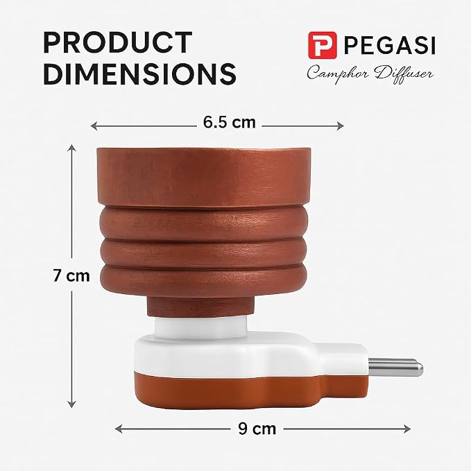 Electric Wooden Camphor Burner & Essential Oil Diffuser | Kapoor Dani for Pooja, Havan, Meditation | Fragrance Diffuser & Kappor Stand for Home & Office Use (Wooden)