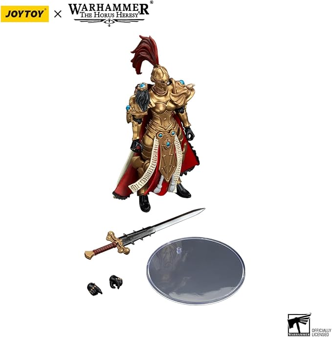 JOYTOY Warhammer Horus Heresy Sisters of Silence White Falcons Vigilator Cadre Vigilator Mistress 1:18 Scale 4.17in Action Figure Mecha Joy Toy Collection Model