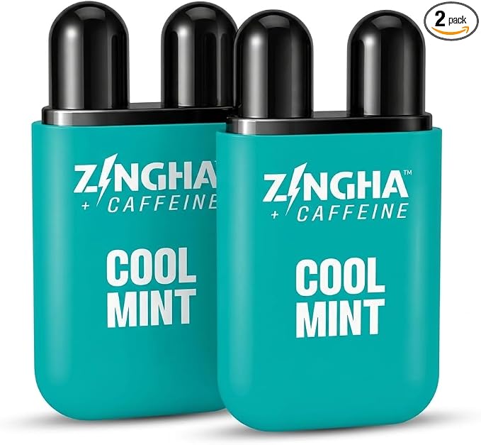 Z!NGHA Caffeinated Aromatherapy Nasal Inhaler Stick - Energy Nasal Stick with Peppermint & Eucalyptus Essential Oils - Natural Focus & Alertness Support, Sweet Surge