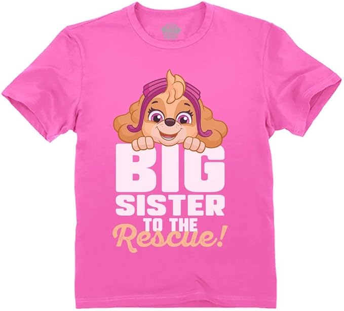 Big Brother Paw Patrol T-Shirt for Toddlers - Featuring Rubble, Chase, & Marshall - Sibling Gift Shirt