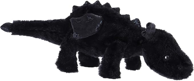 Apricot Lamb Black Lying Dragon Stuffed Animals for Kids, Soft Cute Plush Toys for Baby Girl and Boy, 11 Inches