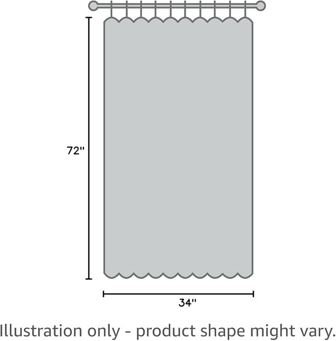 NICETOWN Greyish Blue Blackout Curtains Panels for Window, Thermal Insulated Rod Pocket Blackout Drapes/Draperies for Living Room (2 Panels, W34 x L72 inches)