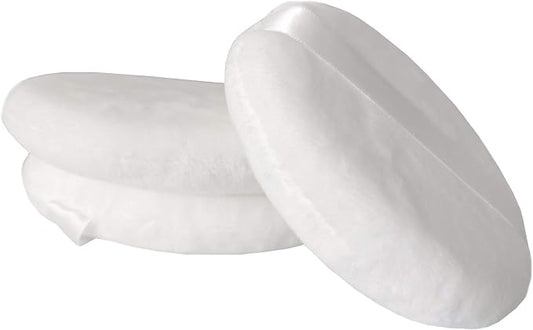 Topwon Powder Puff for Body Baby - 5 Inch - Extra Large Jumbo Size, Use for Dusting Powder or Blending & Setting Makeup Foundation (3 Pieces)