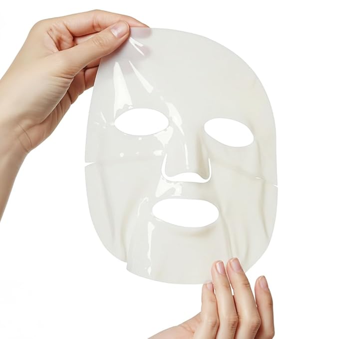Hydrogel Face Mask 4 Pack - Niacinamide, Bakuchiol, Glutathione, 8 Vitamins - Anti-Aging Hydrating Korean Sheet Mask for Radiant Skin | K-Beauty | 1.05oz x 4ea