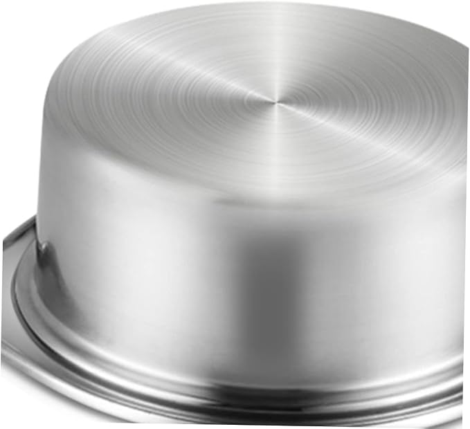 1pc Food-grade Stainless Steel Hot Pot for Induction Cooker Stewpot Without Lid for Dining and