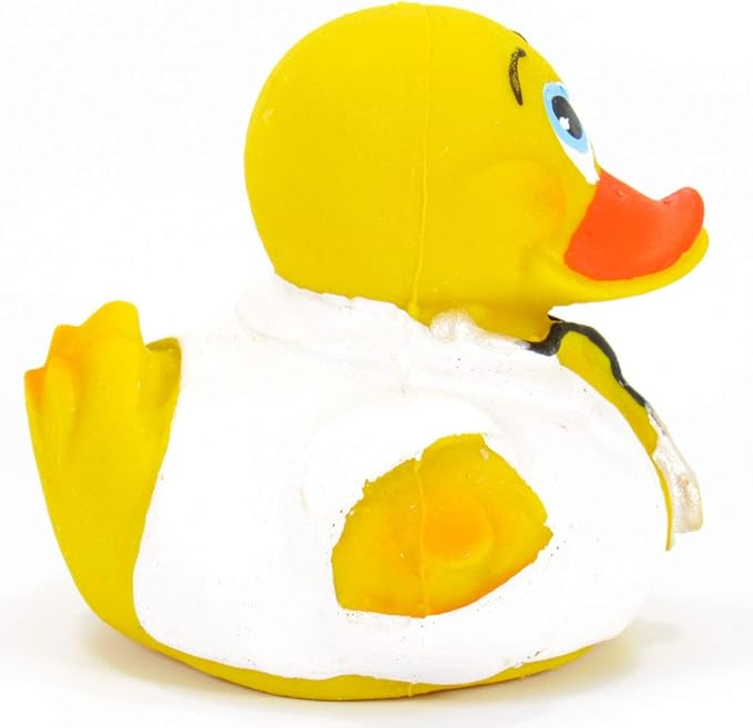 Doctor Physician Rubber Duck Bath Toy | All Natural, Organic, Eco Friendly, Squeaker | Collectable | Imported from Barcelona, Spain