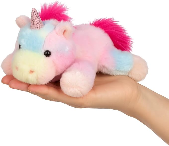 Adorable Rainbow Unicorn Stuffed Animal Soft Stress Relief Plush Toy Cute Birthday Gifts for Boys Girls Kids Toddlers