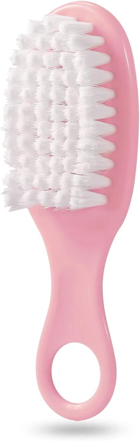 PandaEar Baby Healthcare and Grooming Kit, 12-in-1 Pink, Baby Comb, Brush, Finger Toothbrush, Nail Clippers, Scissors, Nasal Aspirator, Plastic, Pink