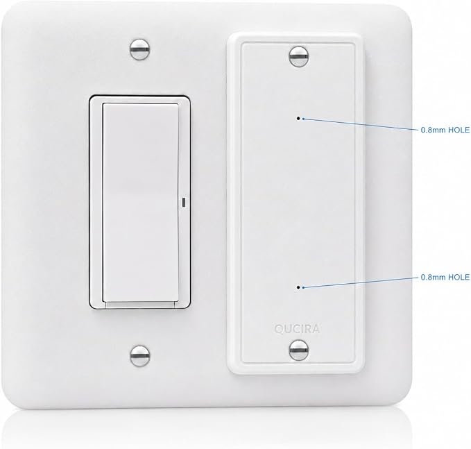 Child Proof Light Switch Cover Guard for Rocker & Decora Switches, Tamper Resistant Cover with 0.8mm Access Hole & Ejector Pin, Does Not Fit Toggle Switches