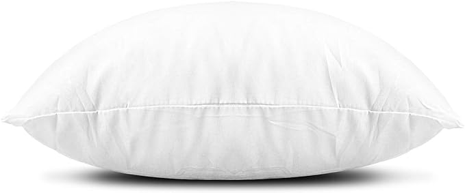 EDOW Throw Pillow Insert, Lightweight Soft Polyester Down Alternative Decorative Pillow, Sham Stuffer, Machine Washable. (White, 16x16)