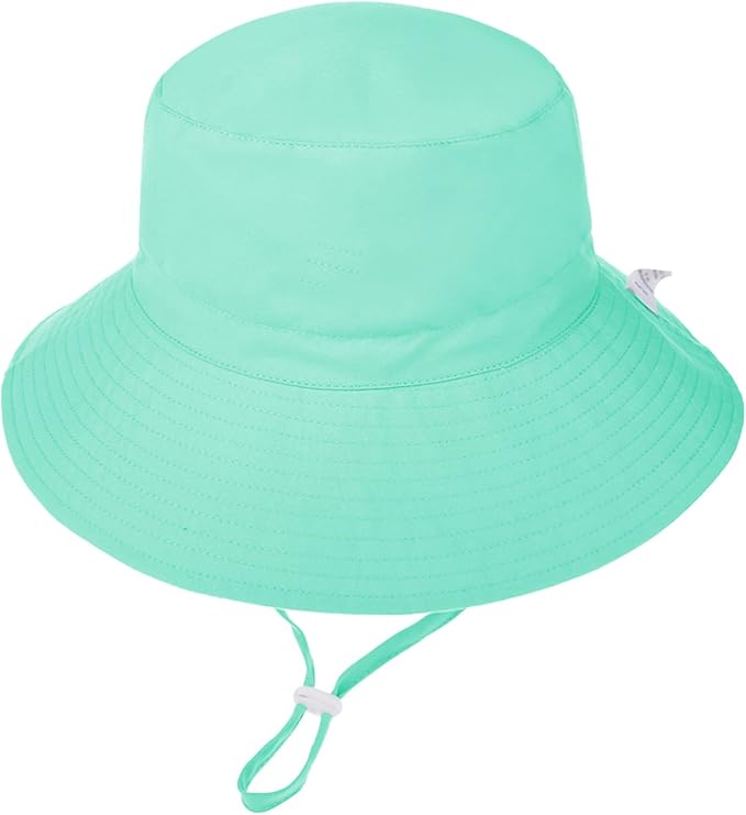 Baby Sun Hat UPF 50+ Sun Protective Toddler Bucket Hat Summer Kids Beach Hats Wide Brim Outdoor Play Hat for Boys Girls