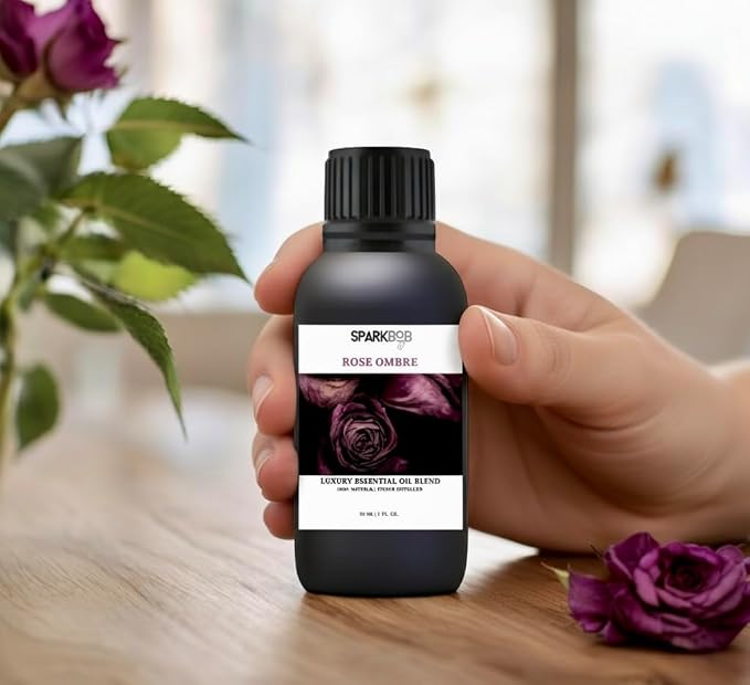 Luxury Essential Oil Blend Therapeutic Grade Aromatherapy Oil for Diffuser, Massage, Spa & Relaxation | Stress Relief & Wellness Gift Ready Packaging 1Fl Oz (Rose Ombre)