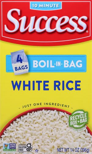 Success Boil-in-Bag Rice, White Rice, Quick and Easy Rice Meals, 14-Ounce Box (Pack of 3)