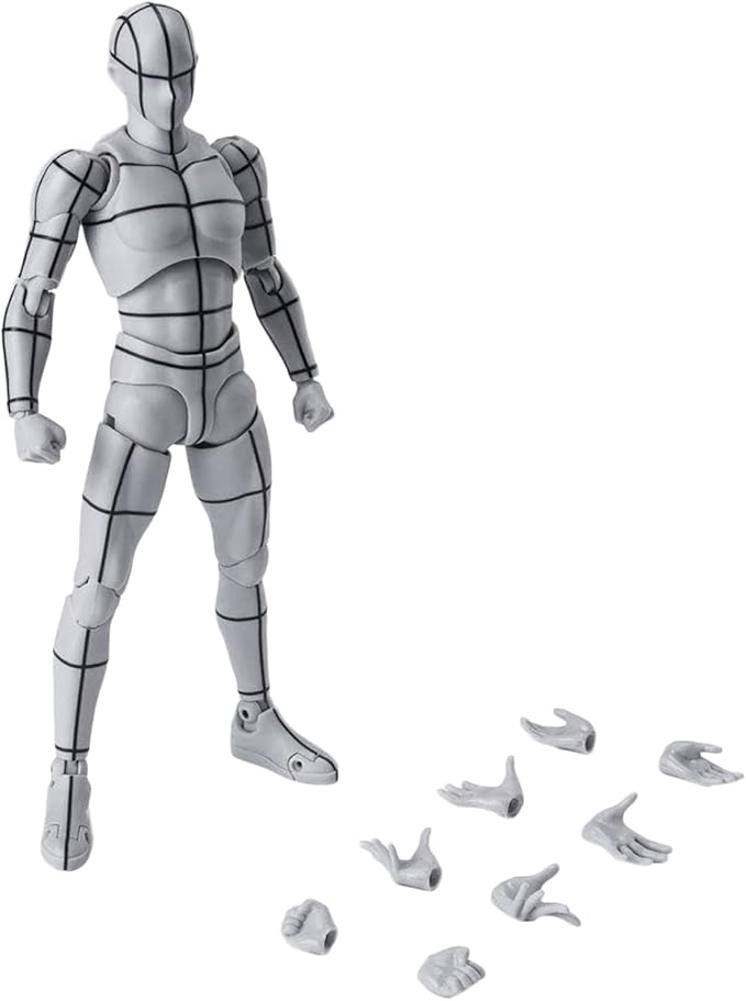 Kosik SHF Figuarts Body Kun -Wireframe- Sports Edition Figure (Gray Color Ver.) (Wireframe)
