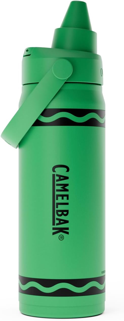 CamelBak Crayola Chug Insulated Stainless Steel Water Bottle, Limited Edition Lid, Mountain Meadow, 16oz