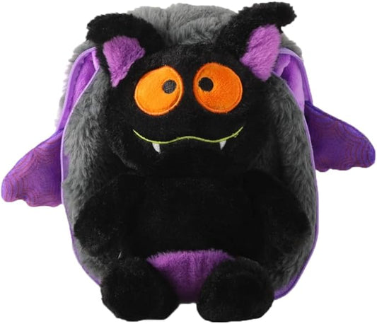 Halloween Reversible Plush Toy - Adorable Bat Stuffed Animal, Zipper Changeable, Fun for Kids, Boys, Girls, Girlfriends (Halloween Bat)