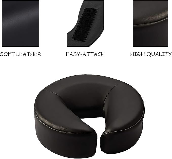 Massage Table Massage Bed Headrest Replacement Adjustable Massage U-Shaped Pillow for Beauty Bed Universal with Elastic Memory Foam Face Pillow Set Accessories Massage Equipment
