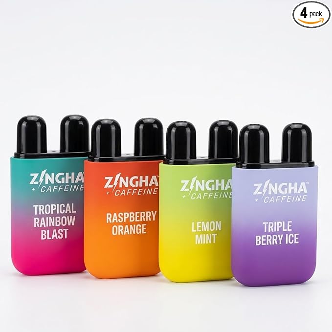 Z!NGHA Caffeinated Aromatherapy Nasal Inhaler Stick - Energy Nasal Stick with Peppermint & Eucalyptus Essential Oils - Natural Focus & Alertness Support, Sweet Surge