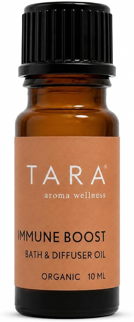 TARA Spa Therapy Revitalizing Bath & Diffuser Oil – 100% Pure Organic Essential Oil Blend for Aromatherapy & Wellness – Eucalyptus, Tea Tree & Lemon, 0.34 fl oz (10ml)