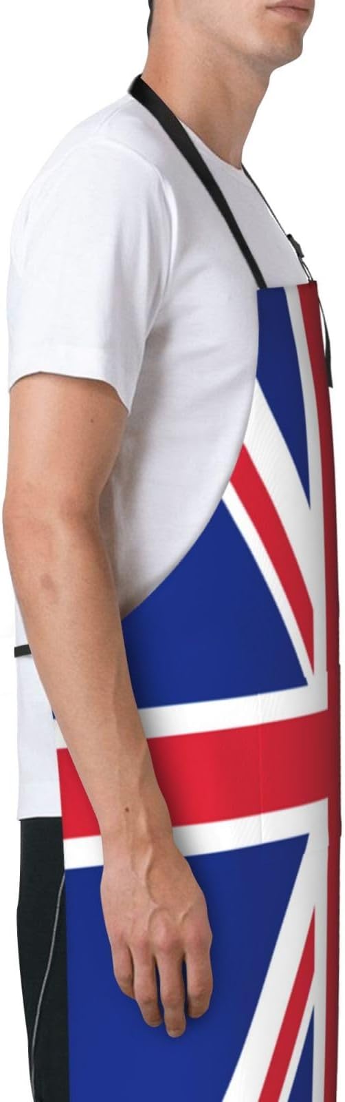 Cute Flag Kitchen Cooking Aprons for Women Men Adjustable Patriotic Flag Apron with 2 Pockets for Home Kitchen Garden