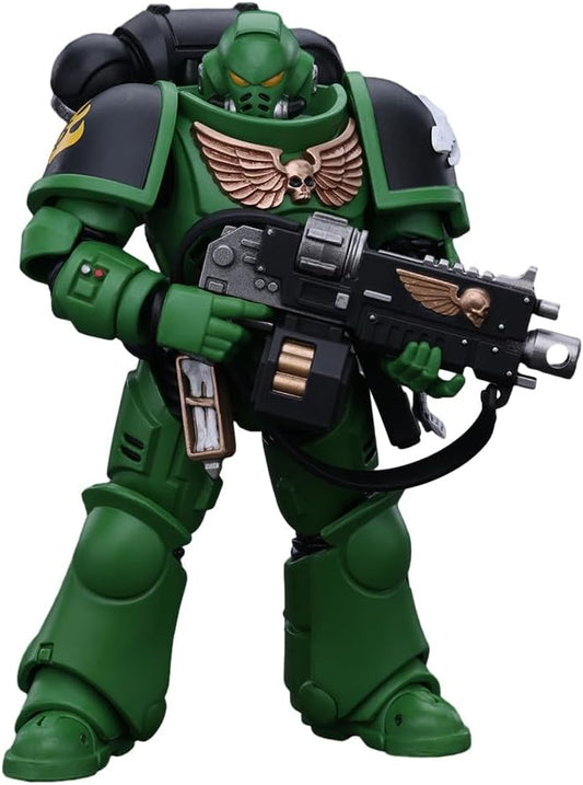 JOYTOY Action Figure 1/18 Warhammer 40,000 Salamanders Intercessors Brother Haecule Collection Model Birthday Gifts 4.8 Inches