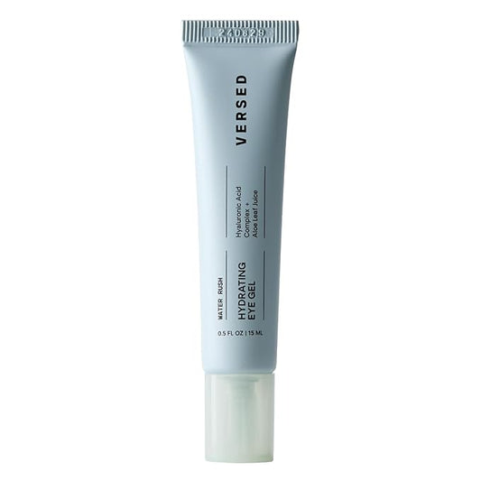 Versed Water Rush Hydrating Eye Gel - Under Eye Cream for Puffiness and Bags Under Eyes - Hyaluronic Acid Under Eye Brightener - Clinically Tested Gel-Cream Formula