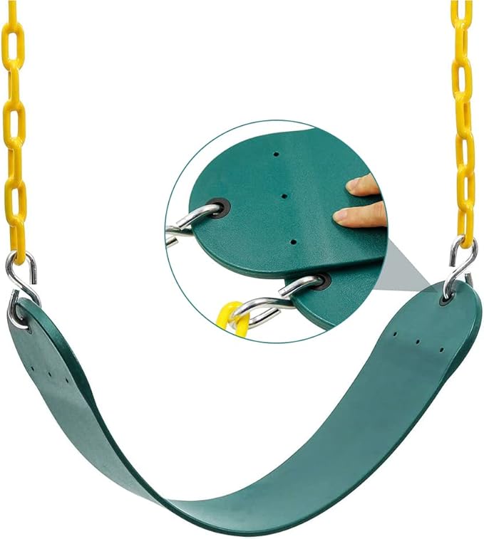 Heavy Duty 66 Inches Chain Plastic Coated Swing Seat Replacement Swing Set Accessories Outdoor