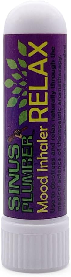 Sinus Plumber Wake & Relax Aromatherapy Mood Inhaler Bundle - Therapeutic Essential Oil Sticks for Mental Energy and Stress Relief - Naturally Soothes Sinus and Helps Congestion