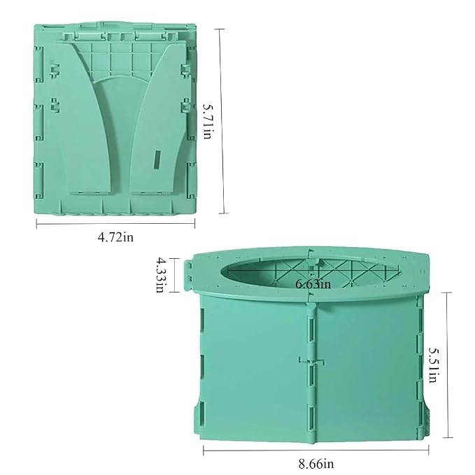 Portable Toddler Potty, Bags, Foldable, Travel Toilet- Leak-Proof, On-the-Go, Potty Training Essentials, Cleaning Bags, Car, Camping, Outdoor