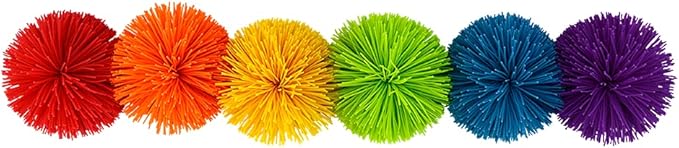 Koosh Original Classic - 3 inch Classic & Retro Toys for Ages 3 to 11, Red, Orange, Yellow, Green, Blue, Purple