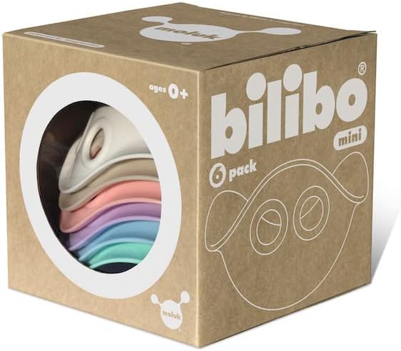 Fat Brain Toys Bilibo Mini by MOLUK - Pastels - Open-Ended Creative Play for Toddlers & Up