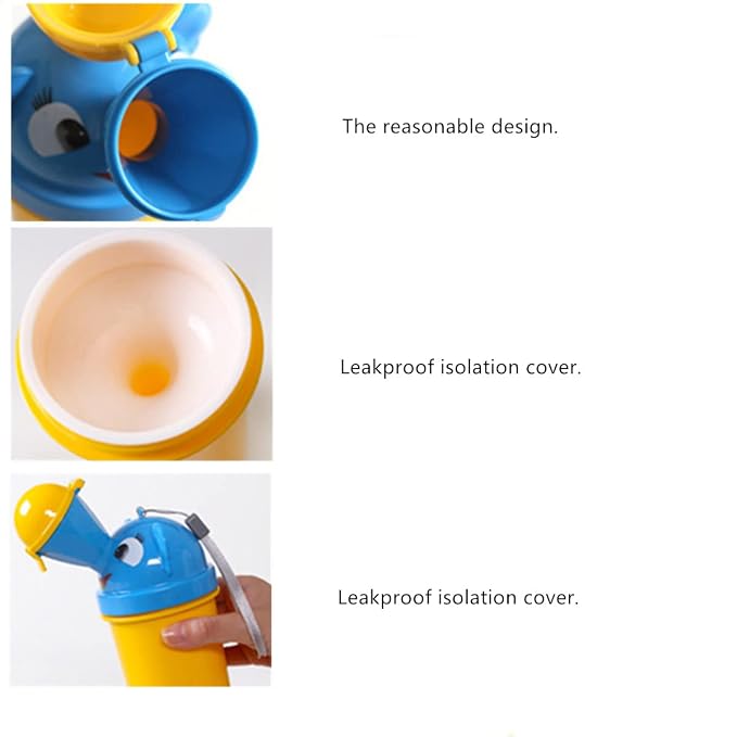 Travel Potty, Urinal Emergency Toilet, Children's Emergency Toilet, Portable Elephant Leakproof Urinal for Camping Car Travel and Kid Potty Pee Training (boy)