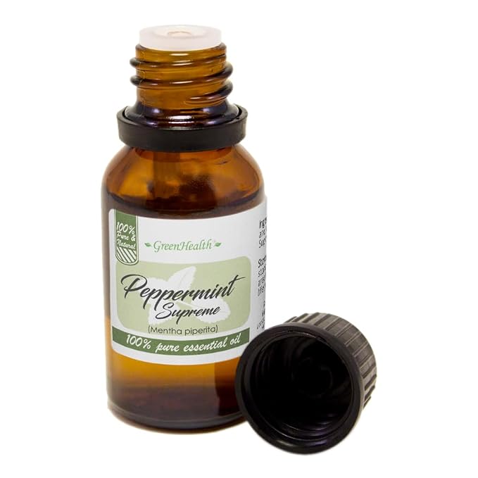 15 ml Peppermint Essential Oil (Mentha Piperita) - 100% Pure & Uncut - GreenHealth