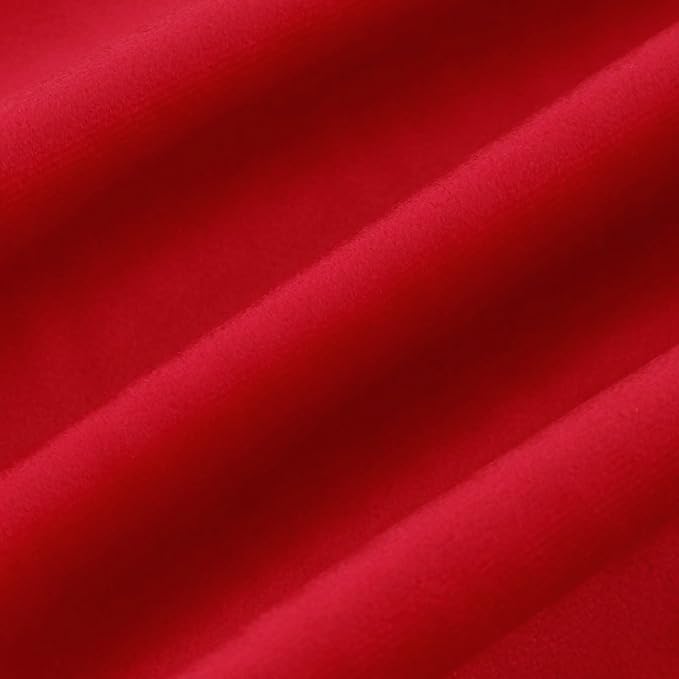 JIAHANNHA Velvet Red Throw Pillow Covers 18”x18”Pack of 2 Soft Decorative | Square Cushion Covers for Couch Sofa Bed Livingroom Car Home Decor,45x45Cm