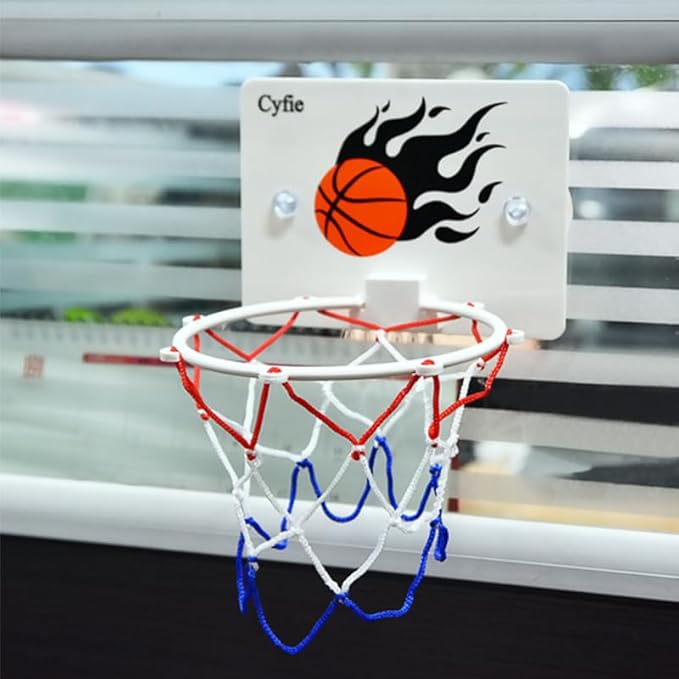 Cyfie Basketball Hoop Toddler, 2 Pack Kids Bathtub Bath Toys for Bathroom Bedroom, Suction Cup Basketball Hoop with 8 Balls for Boys Girls