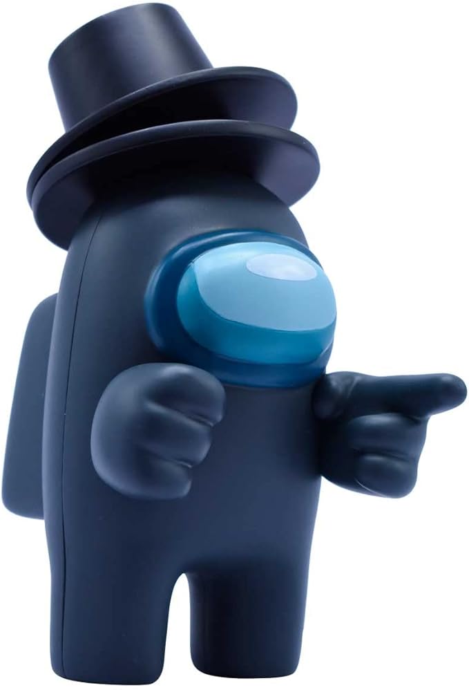 Among Us Series 2 7″ Black Crewmate with Top Hat – Official Just Toys Collectible Figure