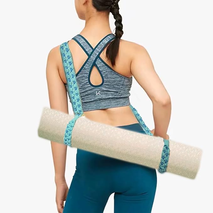 kiido Macrame Yoga Mat Carrying Strap [MAT NOT Included], Hand Woven Multi-use Strap/Carrier for Your Yoga Mat, Exercise Mat