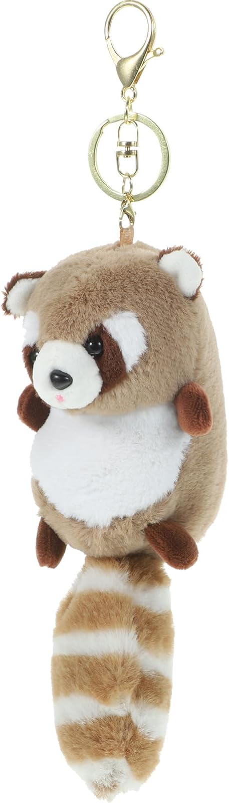 Raccoon Keychains Plush Stuffed Keychain Cute Soft Plush Raccoon Keychain Animal Pendant Toy Jewelry for Bag Purse