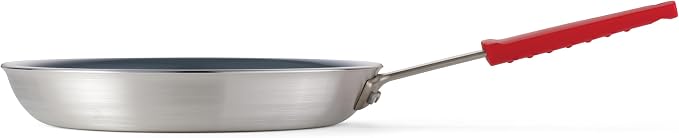 Tramontina Professional 12-Inch Ceramic Non Stick Large Frying Pan, Heavy-Gauge Aluminum Skillet with Ceramic Nonstick Coating, Dishwasher and Oven Safe, Gray