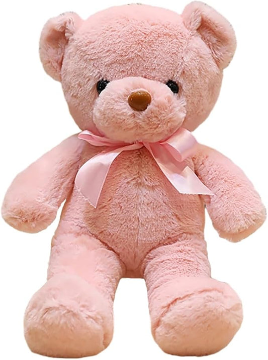 Teddy Bear Stuffed Animal, 12inch Teddy Bear Plush Toy, Birthday Valentine's Day Xmas Gifts for Kids Boys Girls Friends (A-Pink)